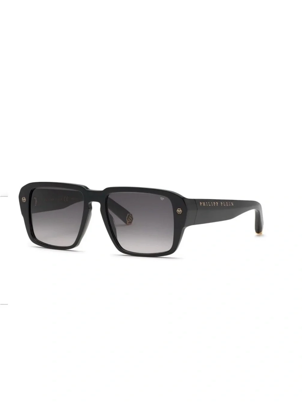 NEW Philipp Plein SPP81 Hexagon Men’s Black Sunglasses 55/17/145 AUTHENTIC $560
